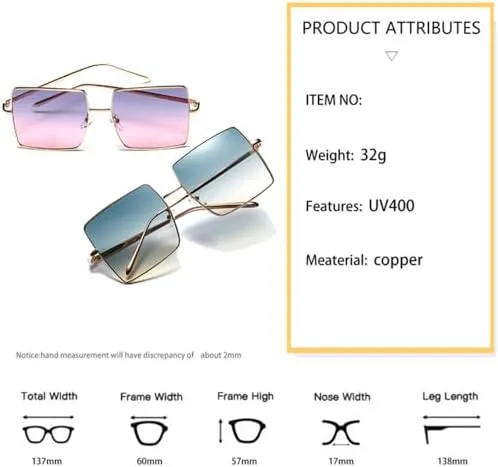 

Солнцезащитные очки для женщин и мужчин в большой оправе, солнцезащитные очки для женщин, очки для активного отдыха и путешествий 2027 года MTZJH, Gradient Green