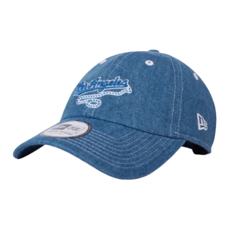 

New Era Хлопковая бейсболка унисекс синяя, Blue