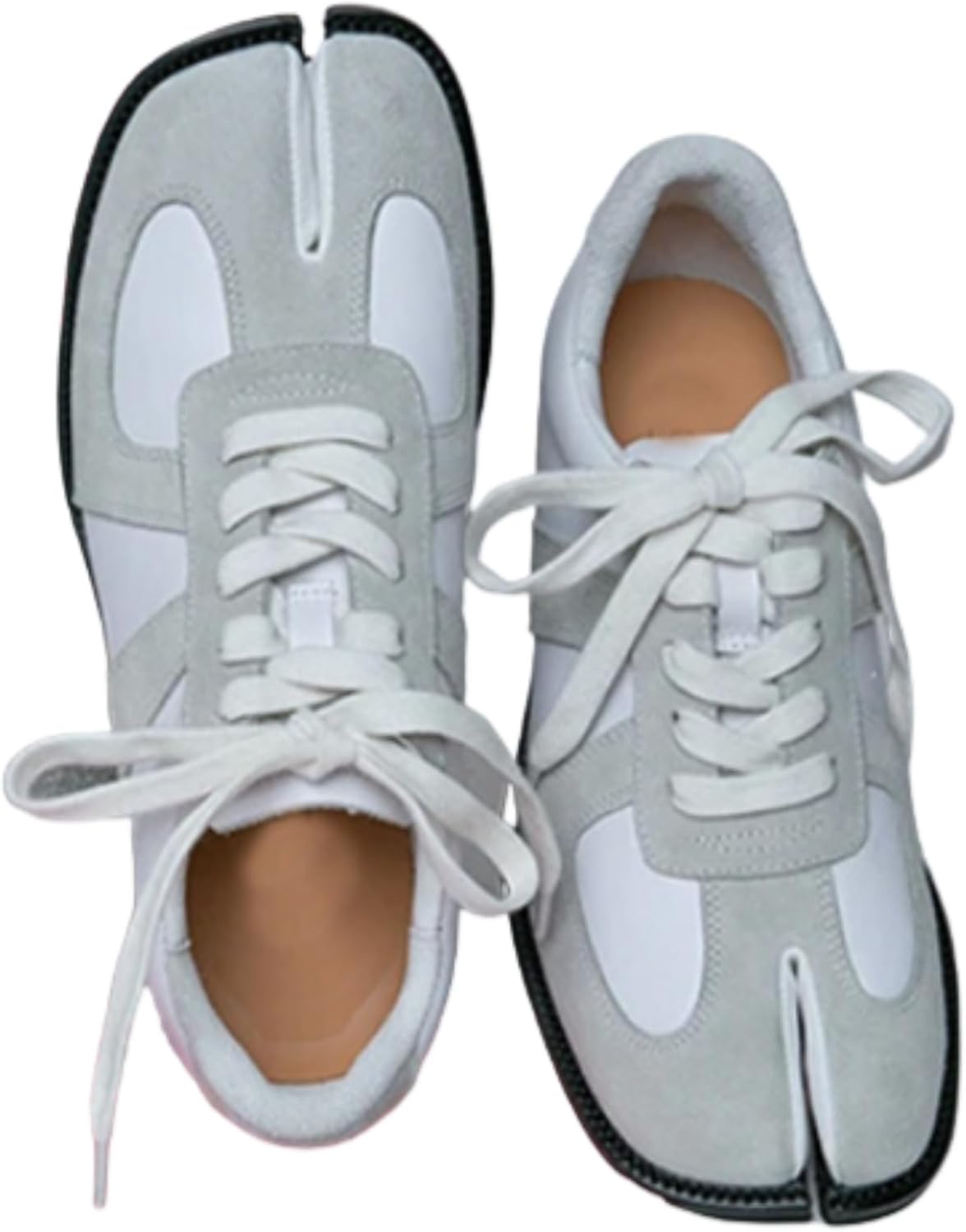 

Кроссовки ZQW Tabi для женщин и мужчин, армейские кроссовки с разделенным носком, сетчатые, легкие, дышащие, удобные, в ретро-спортивном стиле, повседневная обувь, бежевый