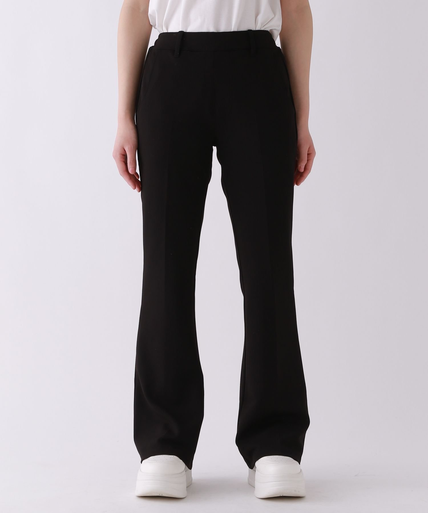 Классические расклешенные брюки Styleup Repipi Armario, Black 09 — фото 3