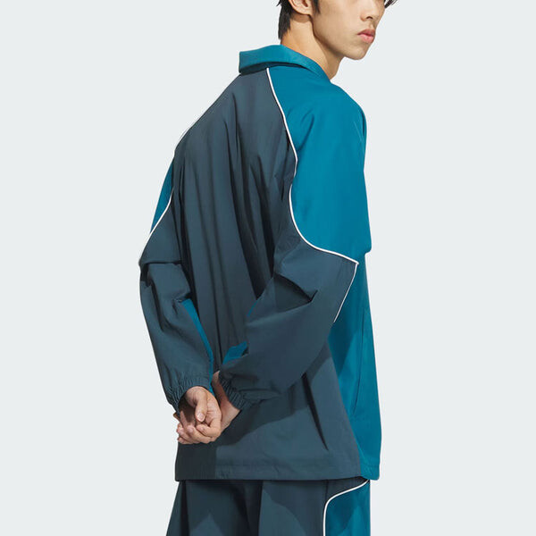 Куртка оригиналы 3 полоски куртка тренера азиатские размеры Adidas, синий — фото 4