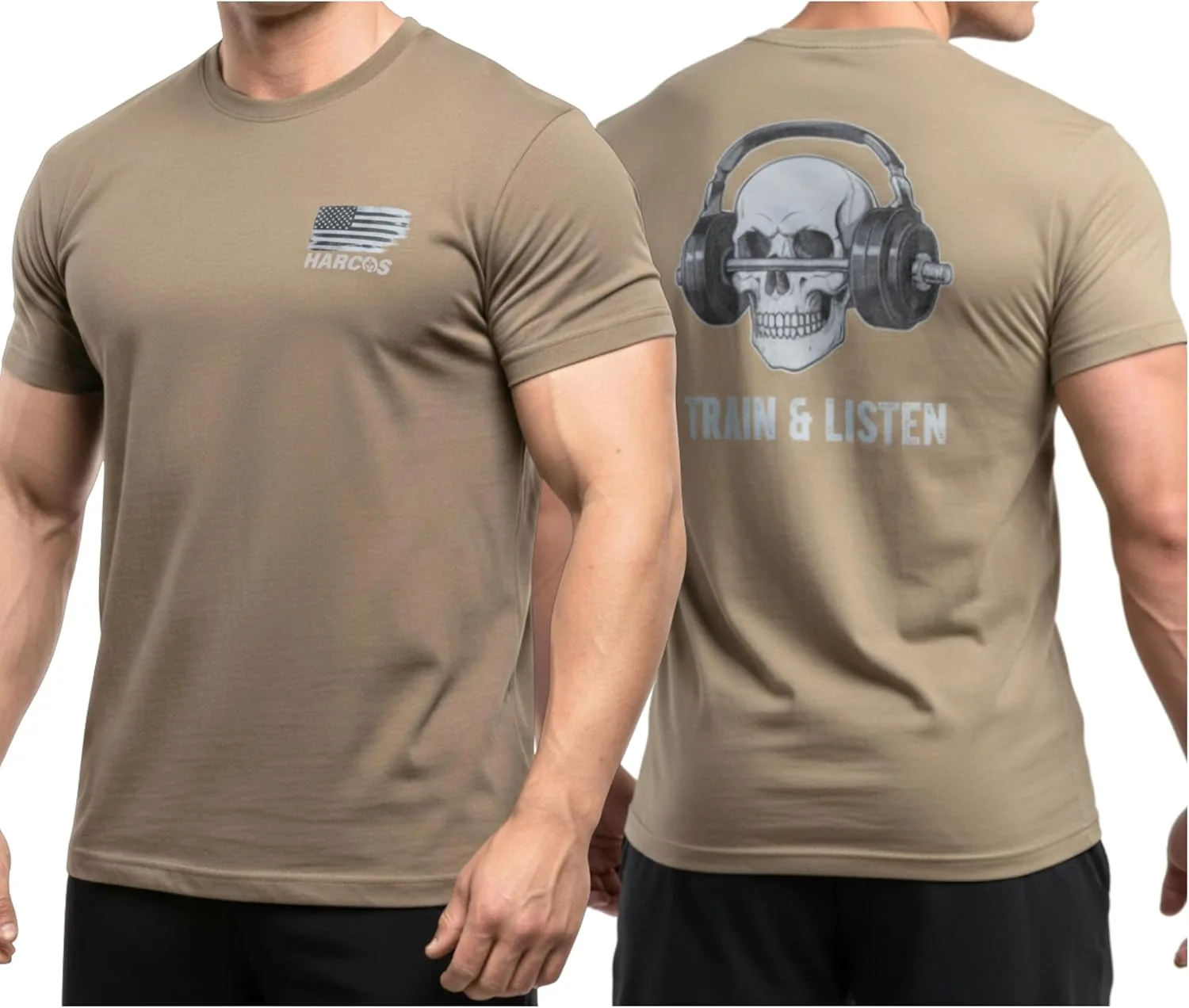 

Мужская футболка из хлопка Classic Crew Neck Tee Casual Harcos