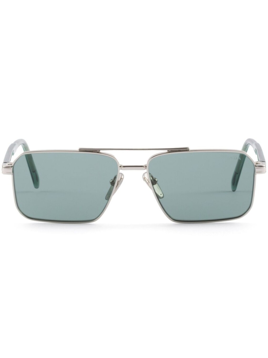 

Солнцезащитные очки в прямоугольной оправе Prada Eyewear, серебряный