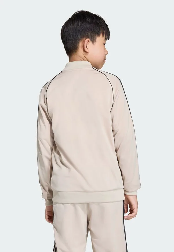 Толстовка на молнии sst track Adidas Originals, Stone Khaki/Black — фото 2
