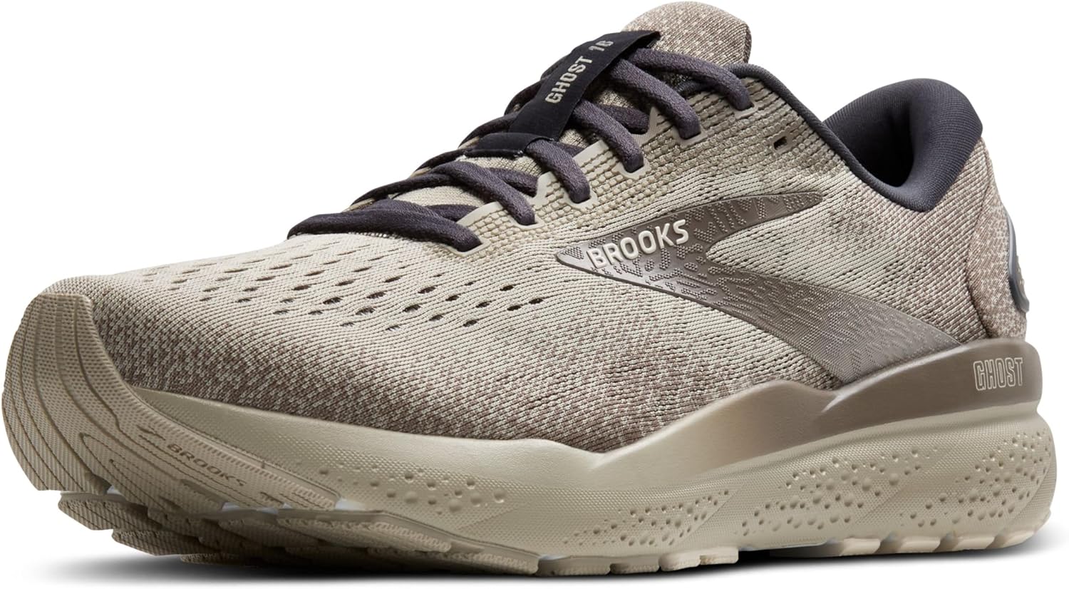 

Мужские нейтральные беговые кроссовки Brooks Ghost 16, London-fog/Falcon/Coconut