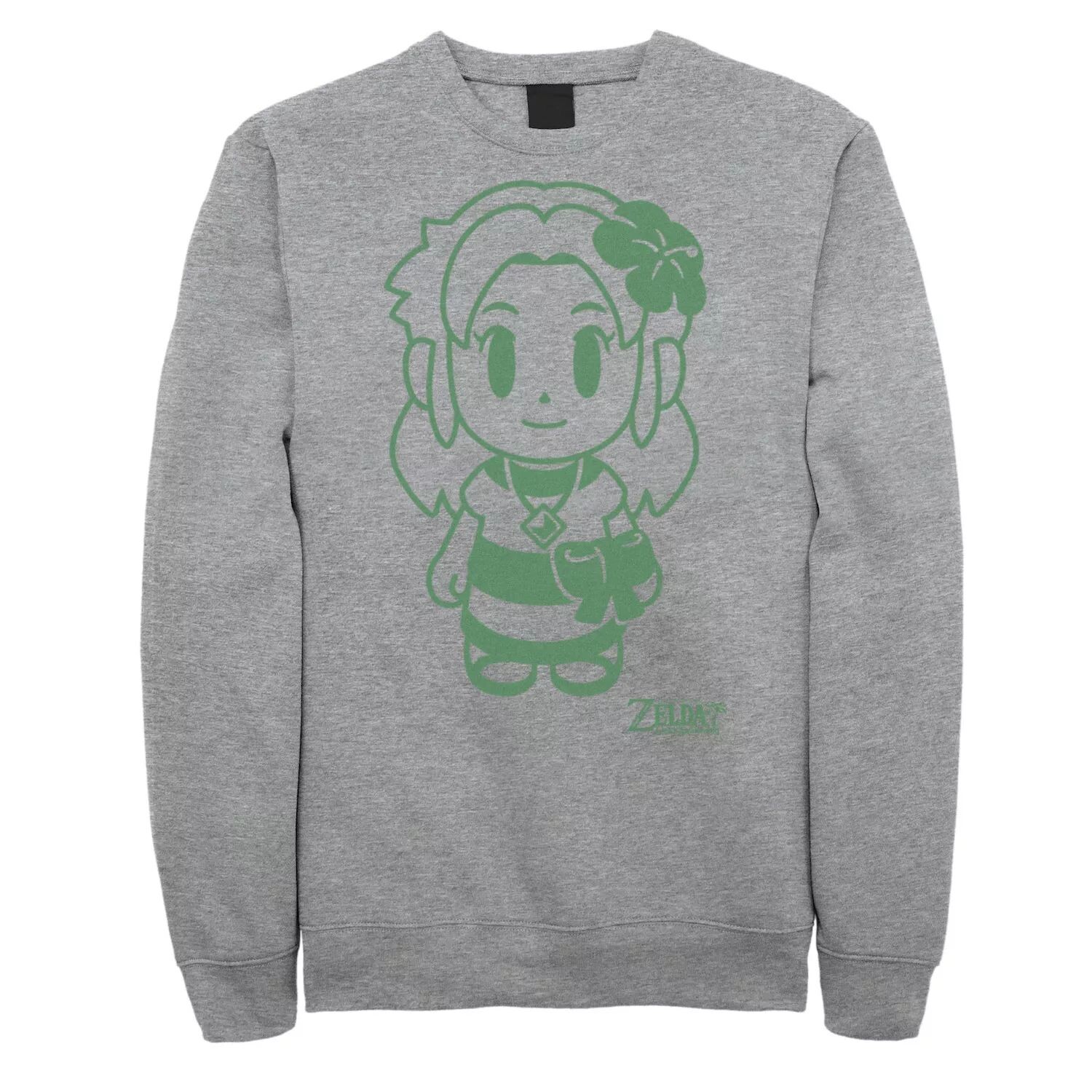 

Мужская флисовая футболка Nintendo Legend Of Zelda Links Awakening Marin Outline Licensed Character