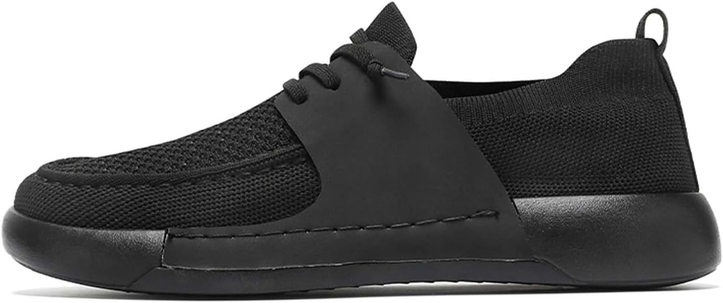 

Мужские повседневные лоферы на пятке, удобные, дышащие, легкие кроссовки для прогулок, бега, тенниса, фитнеса и работы на открытом воздухе Generic, черный