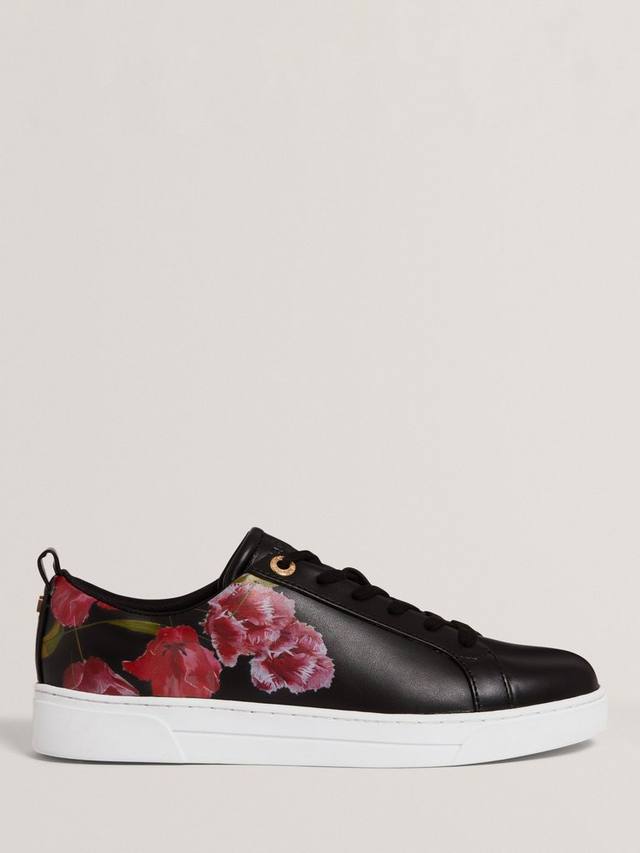 Prinell кожаные кроссовки с цветочным принтом Ted Baker, Black/Multi