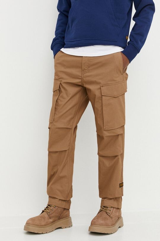 

Хлопковые брюки G-Star Raw, бежевый