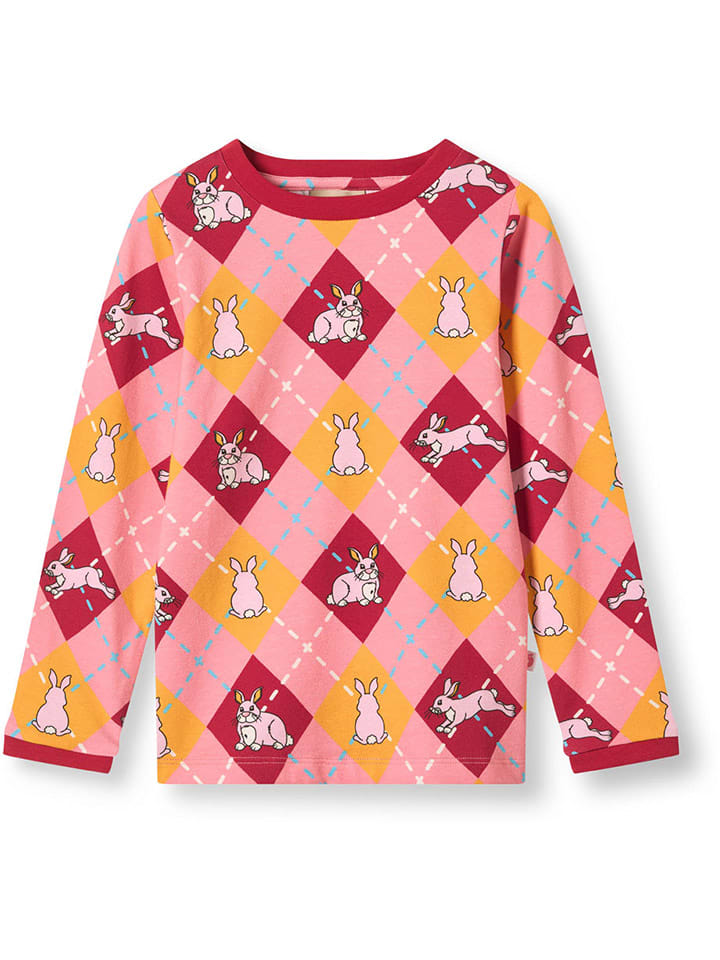 

Småfolk Футболка с длинными рукавами "Эльстар" розового цвета