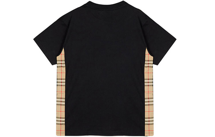 Футболка Burberry, женская, черный, клетчатая — фото 2