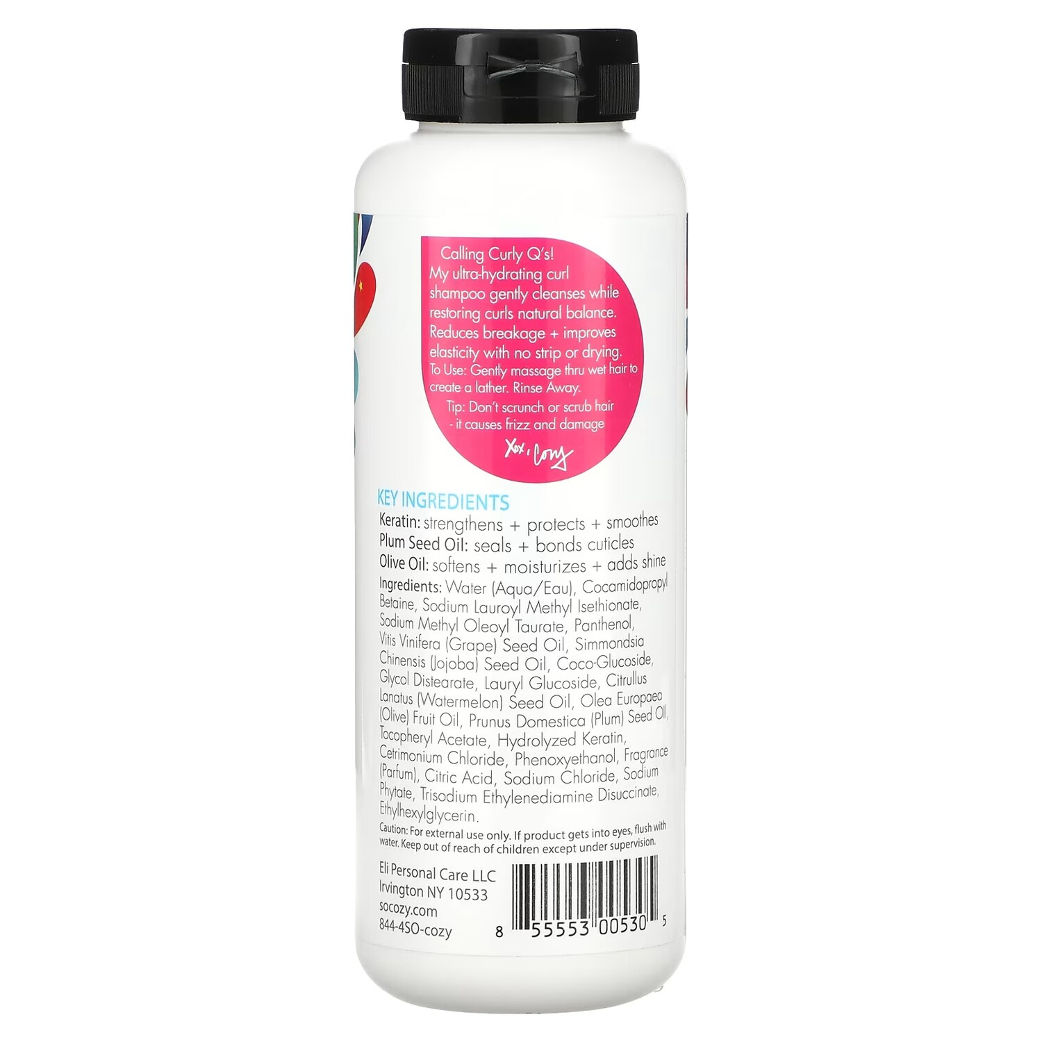 Ультра-увлажняющее очищающее средство Kids Curl Shampoo, 10,5 жидких унций (311 мл) SoCozy — фото 2