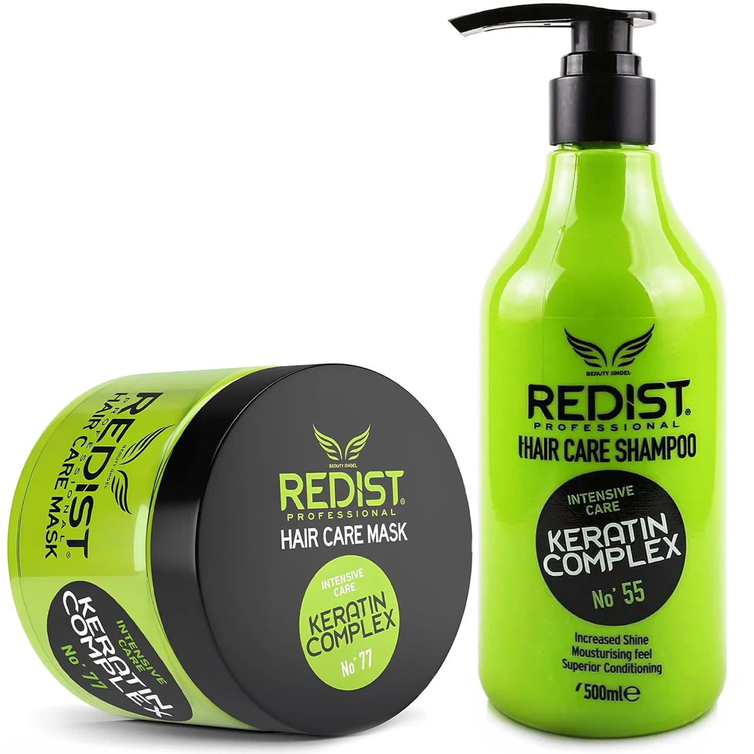 Набор для волос Redist: кератиновый шампунь 500 мл и маска 475 мл Redist