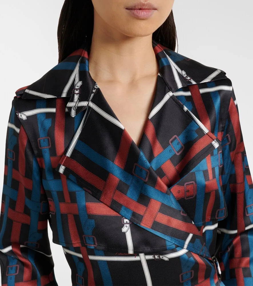 Платье-халат Burberry, женское, многоцветное — фото 4