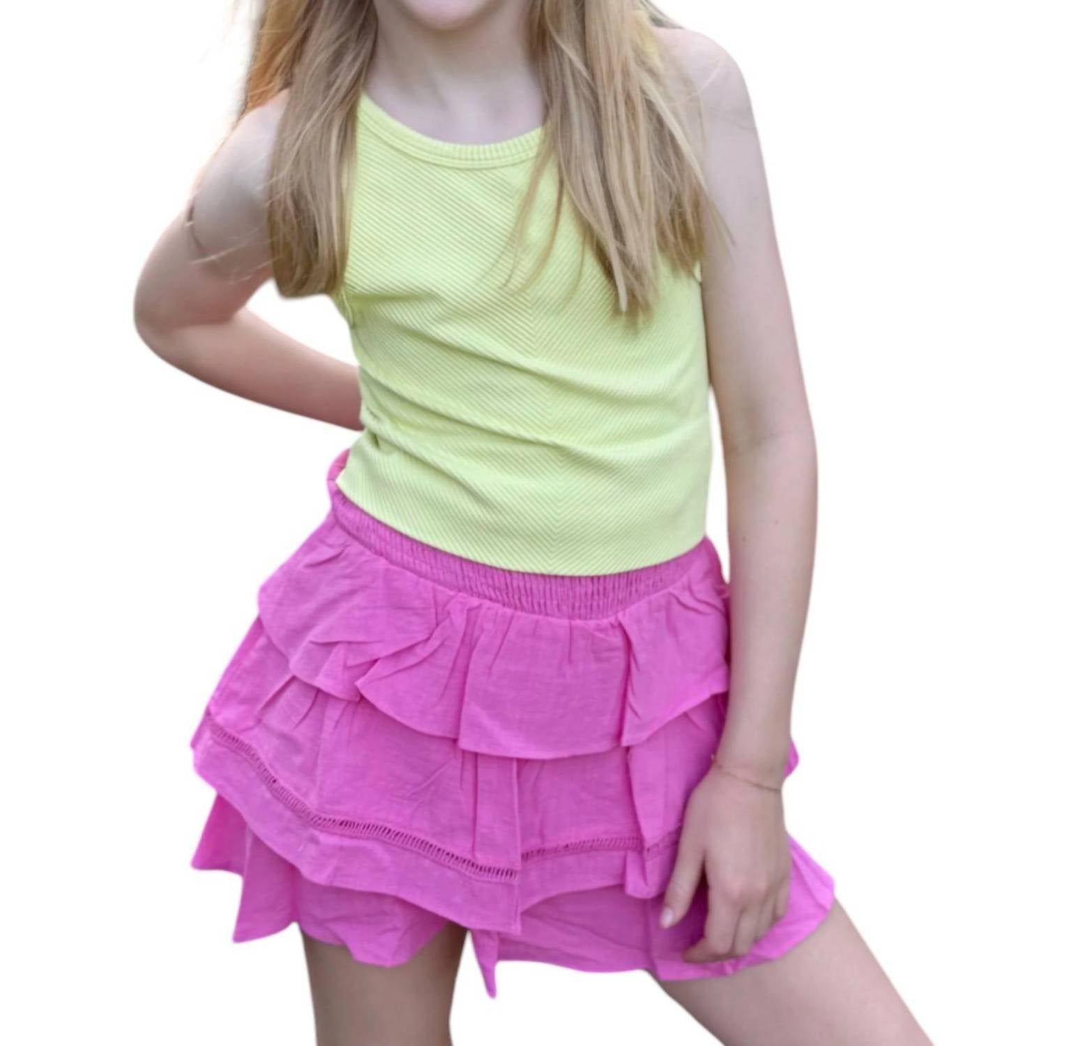 

Юбка Parker Crochet Trimmed для девочек в пурпурном цвете Hayden Girls