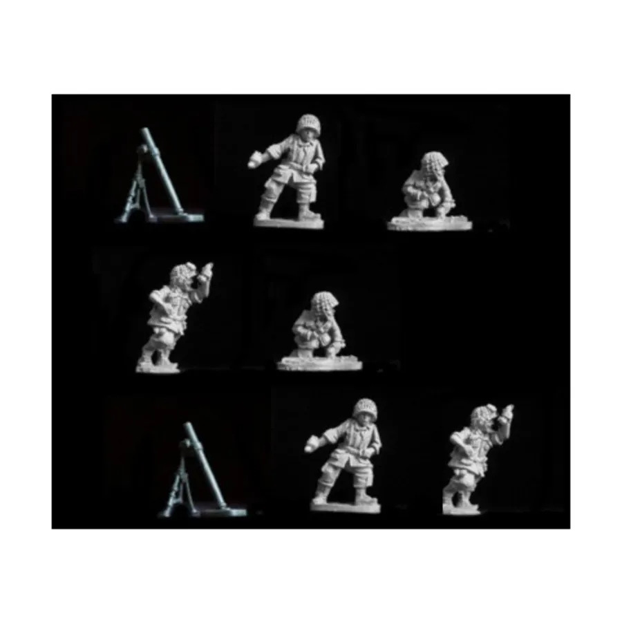 

Десантники — средние минометы, Berlin or Bust WWII Miniatures - USA 1944 - Infantry