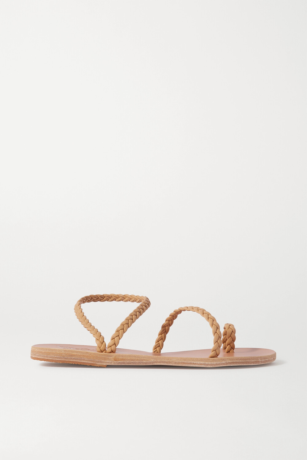 ANCIENT GREEK SANDALS кожаные сандалии Eleftheria с плетением, нейтральный — фото 4