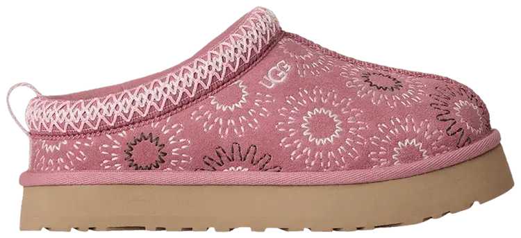 

Детские тапочки UGG Tazz Sun Stitch, розовый