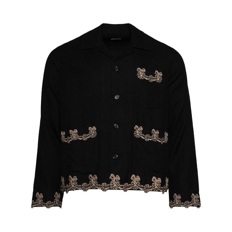 

Рубашка Bode Laurelist Overshirt, Black