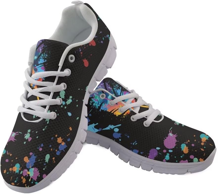 

Мужские модные повседневные кроссовки AmzPrint, Colorful Splash Dot Print