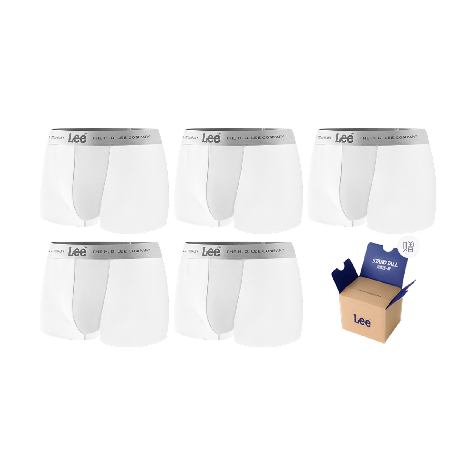 

Lee SS25 INDIGO подарочный набор нижнего белья для мужчин 5 штук