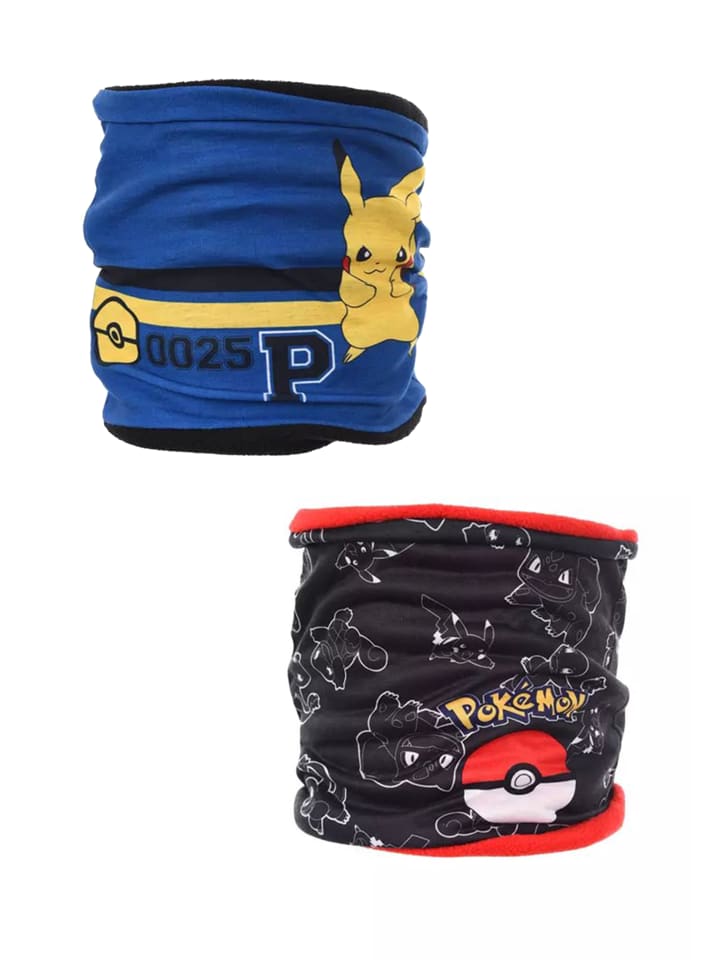 

Детский шарф-труба, 2 шт., с рисунком и флисовой подкладкой, разноцветный Pokémon