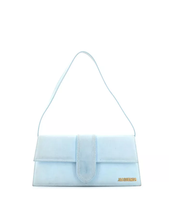 

Длинный клатч Bambino с откидным клапаном из замши Pre-Owned Jacquemus, синий