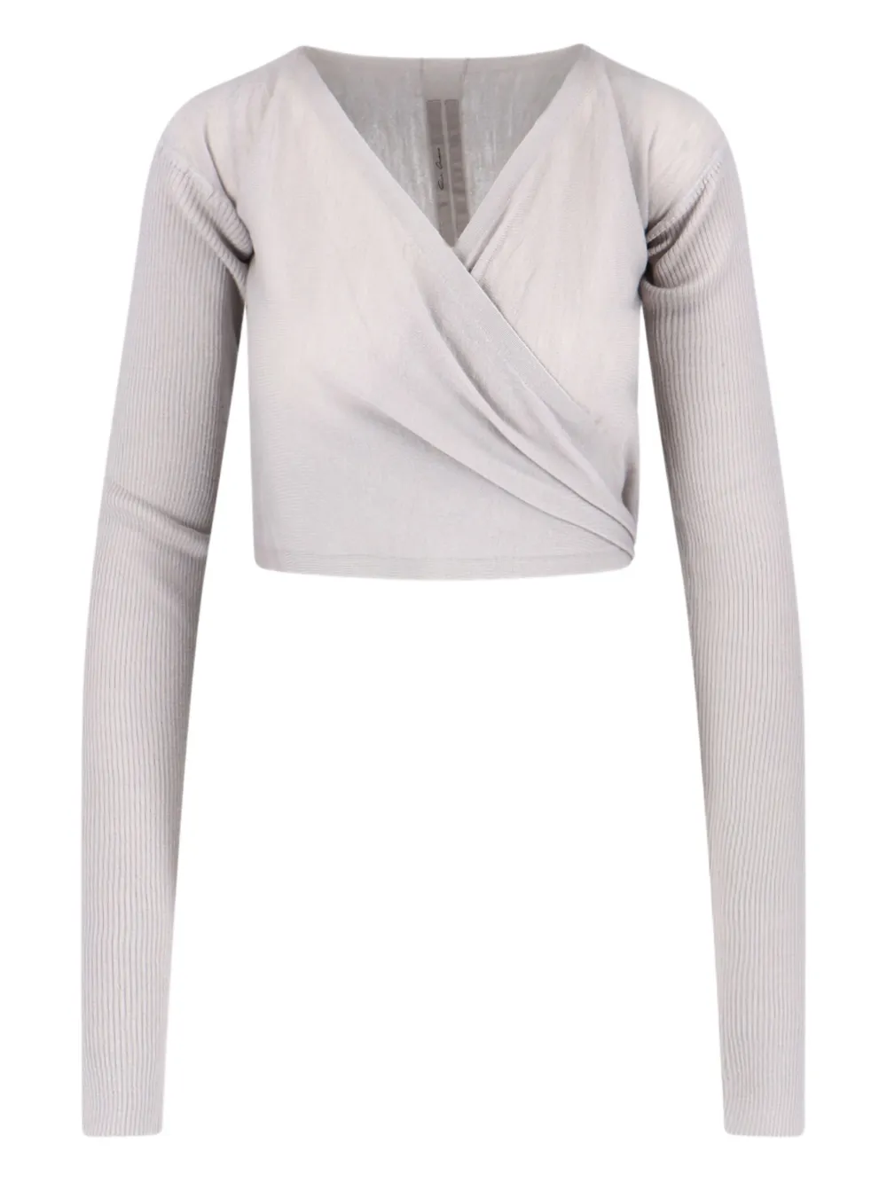 

Кардиган в рубчик Rick Owens, серый