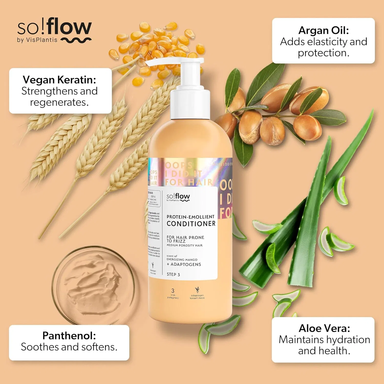 Увлажняющий кондиционер So!Flow для поврежденных волос So!Flow — фото 3