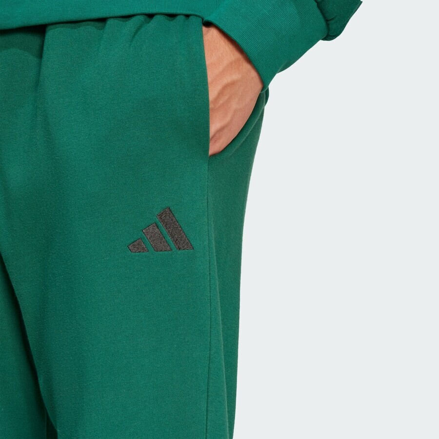 Длинные брюки ADIDAS SPORTSWEAR Tapered Workout Pants Essentials Feel Cozy, изумрудный — фото 3