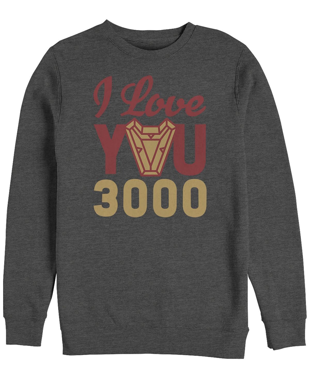 

Мужская куртка Marvel Avengers Endgame I Love You 300 Arc Reactor, флис с круглым вырезом Fifth Sun