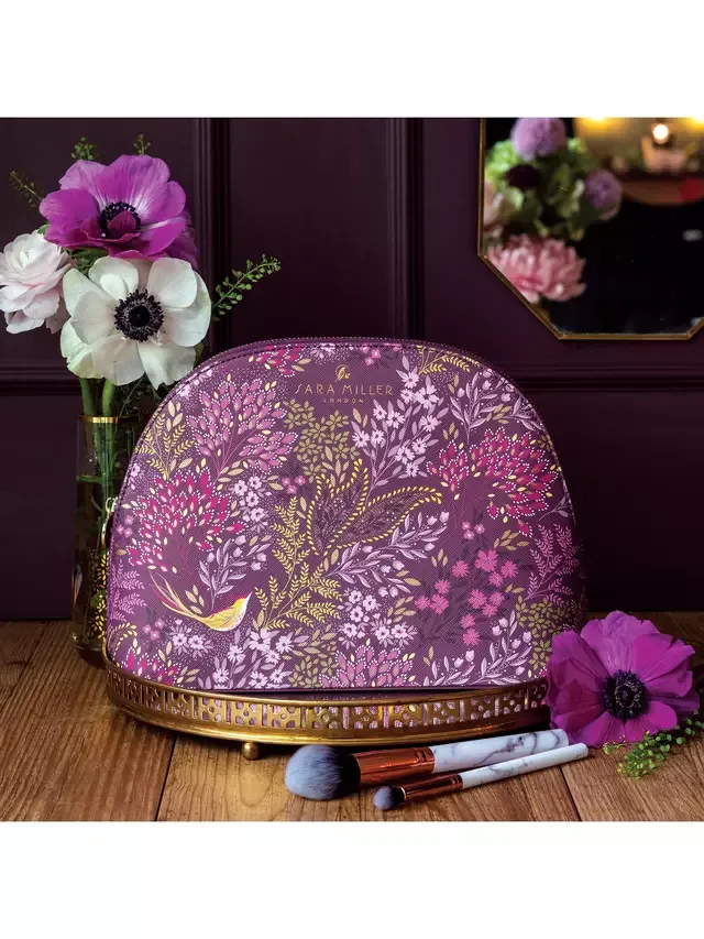 Косметичка Bird & Florals, фиолетовая Sara Miller — фото 3