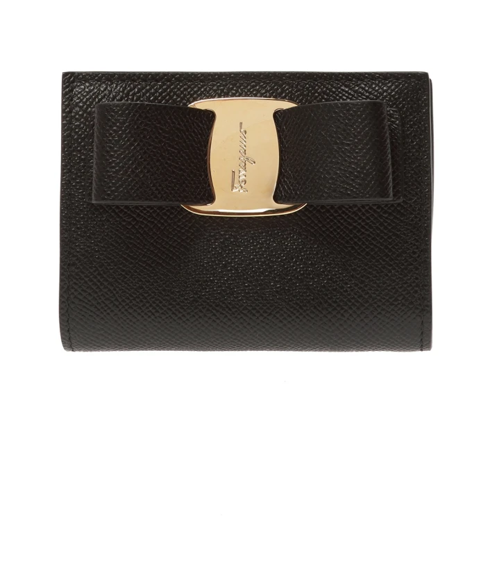 

Кошелек с логотипом Salvatore Ferragamo, черный