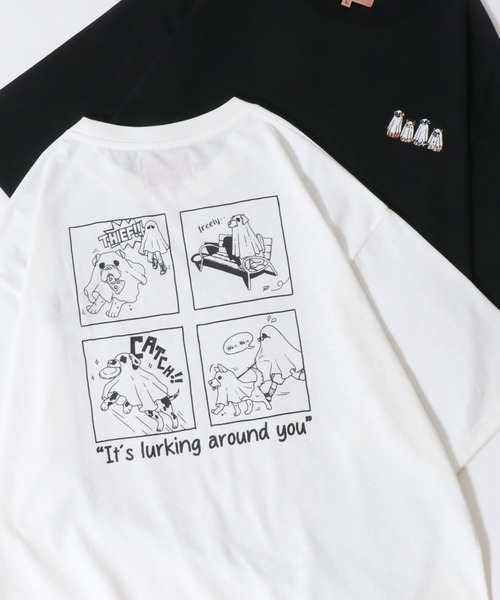 

Футболка с коротким рукавом, с вышивкой и принтом на спине SITRY, белый