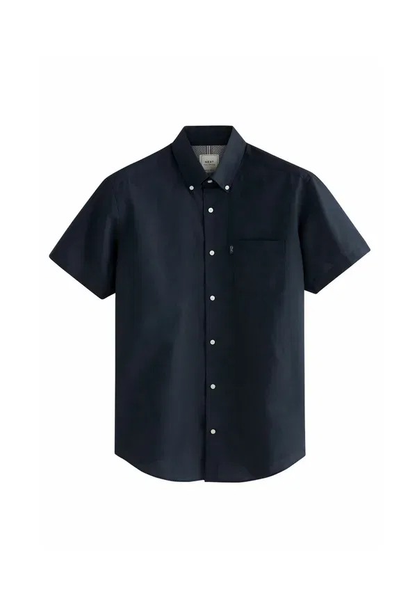 Рубашка Next Button Down Oxford Short Sleeve Regular Fit, темно-синий — фото 4