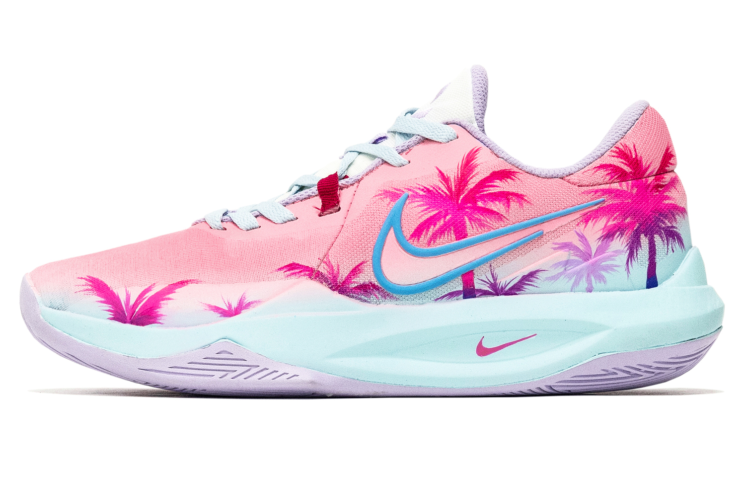 

Nike Precision 6 Low top баскетбольные кроссовки мужские pink blue