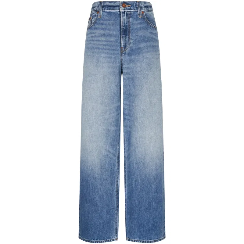 Джинсы женские YMM Denim Blue moderate wide leg Calvin Klein, YMM-Denim Blue