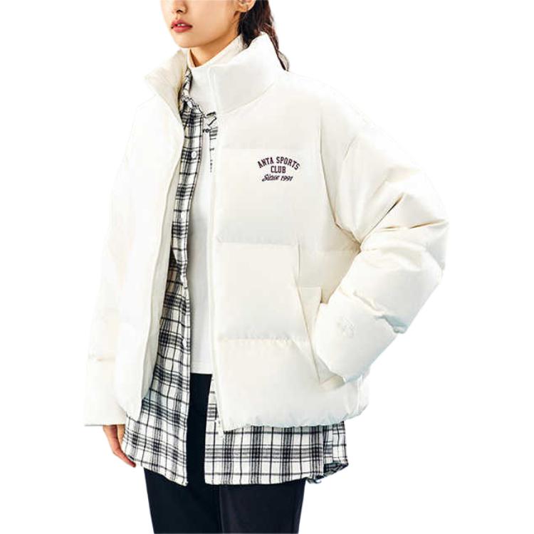 

ANTA Спортивная куртка пуховик женская слоновая кость белый, Ivory White