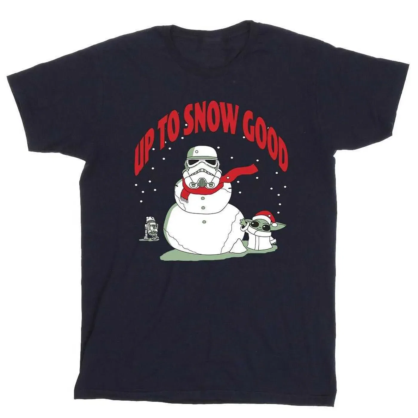 Футболка с принтом Snowman Star Wars, темно-синий