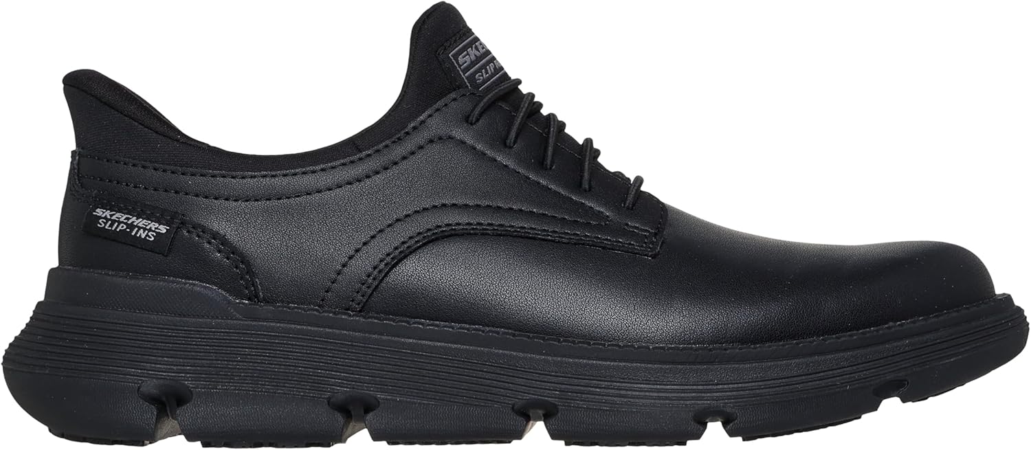 Мужские кроссовки Skechers Garza Sr Bunge без шнурков, черный — фото 3