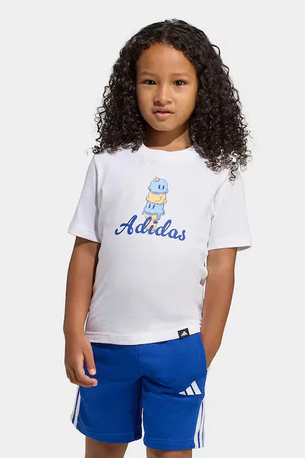 Футболка хлопковая Adidas, белый — фото 4