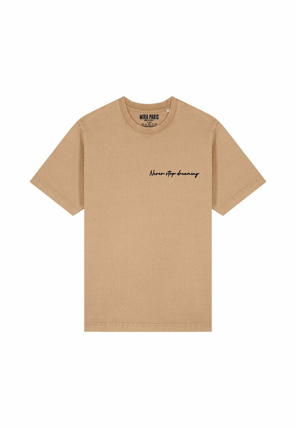 

Футболка с принтом NEVER STOP DREAMING HEAVYWEIGHT Mira Paris, бежевый