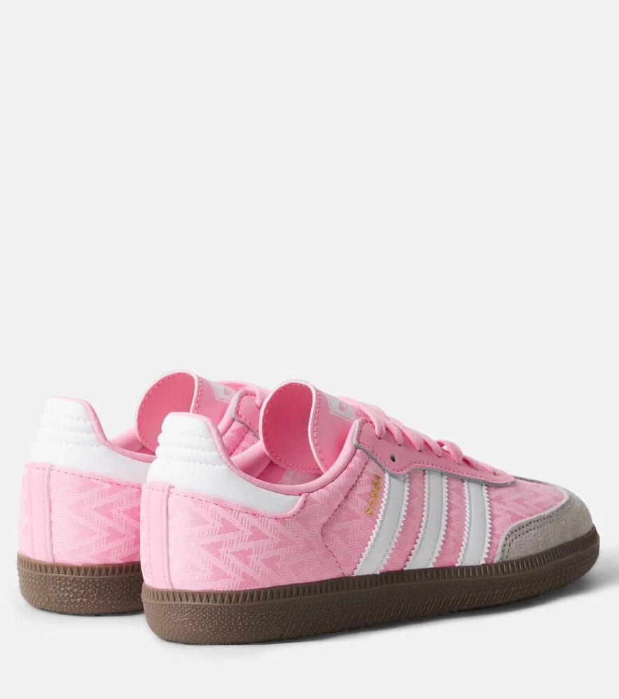 Кожаные кроссовки Samba OG Adidas Originals Kids, розовый — фото 2