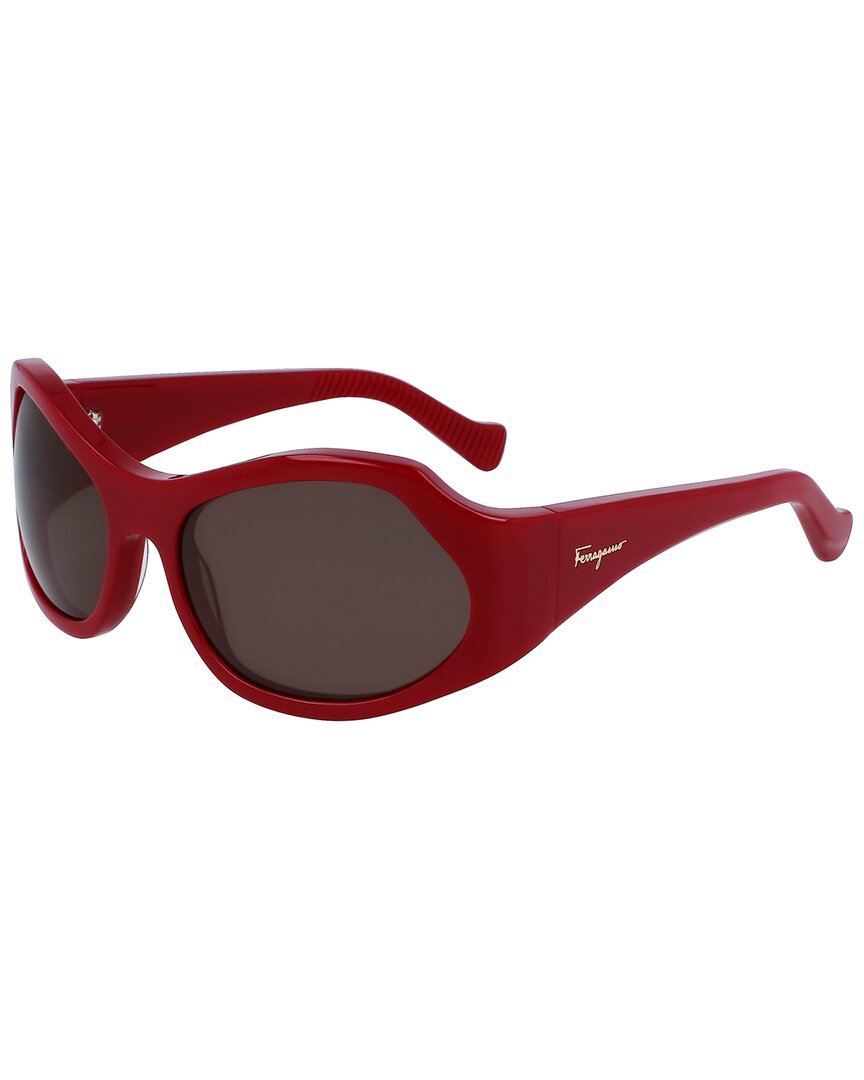 

Солнцезащитные очки Ferragamo Unisex SF1078S 59 мм Salvatore Ferragamo, красный