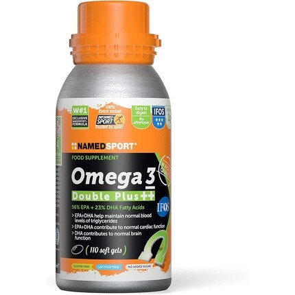 

NAMEDSPORT Omega 3 Double Plus Высокая концентрация EPA и DHA на капсулу Softgel 1 г Рыбий жир Легко усваивается Namedsport Superfood