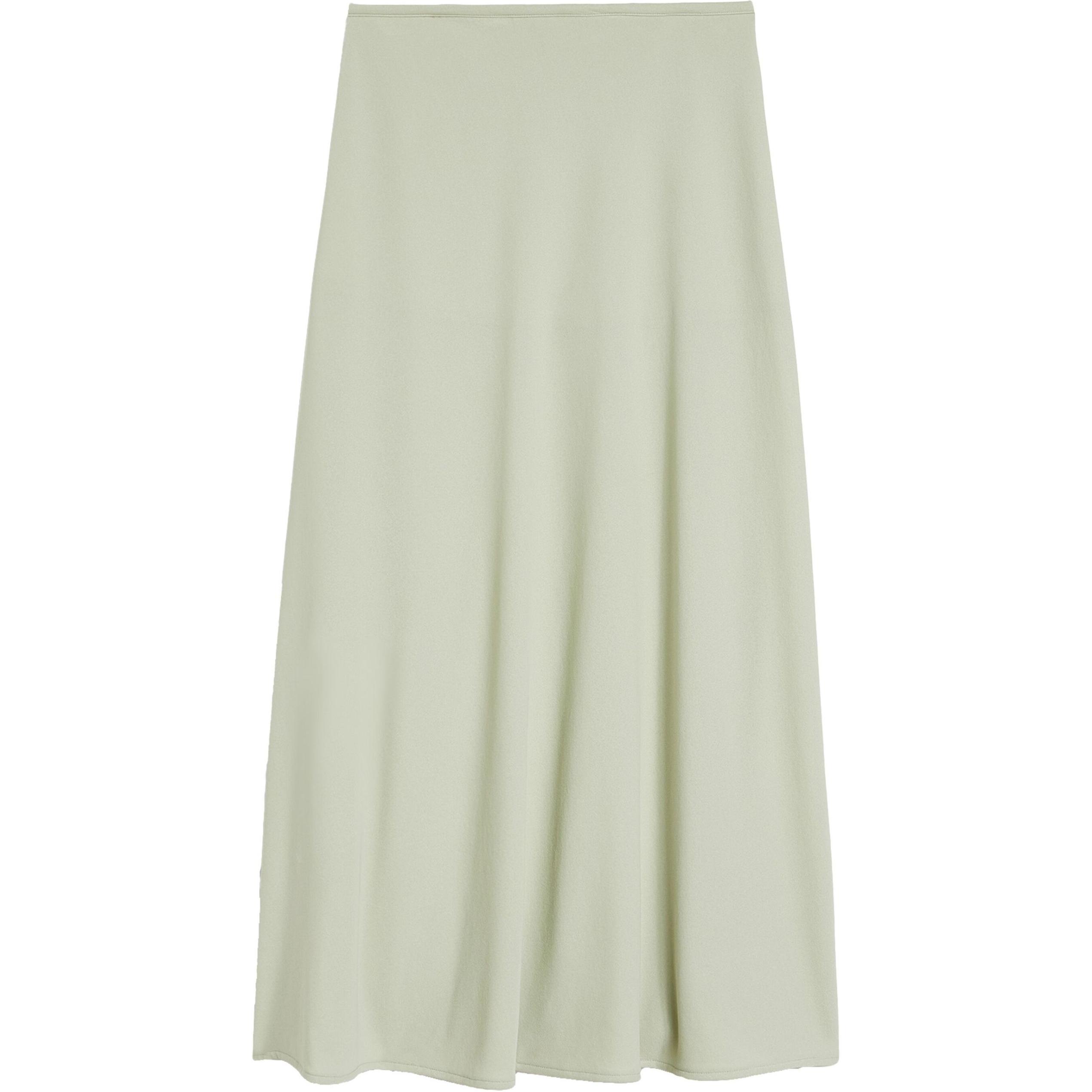 

Расклешенная юбка миди на молнии JIL SANDER, светло-зеленый
