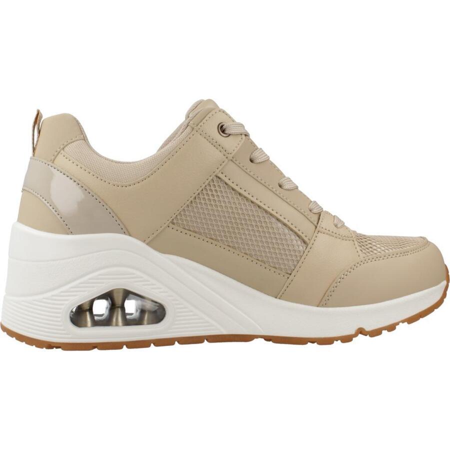 Кроссовки Skechers модель Uno Wedge - цвет все светло-коричневый — фото 4