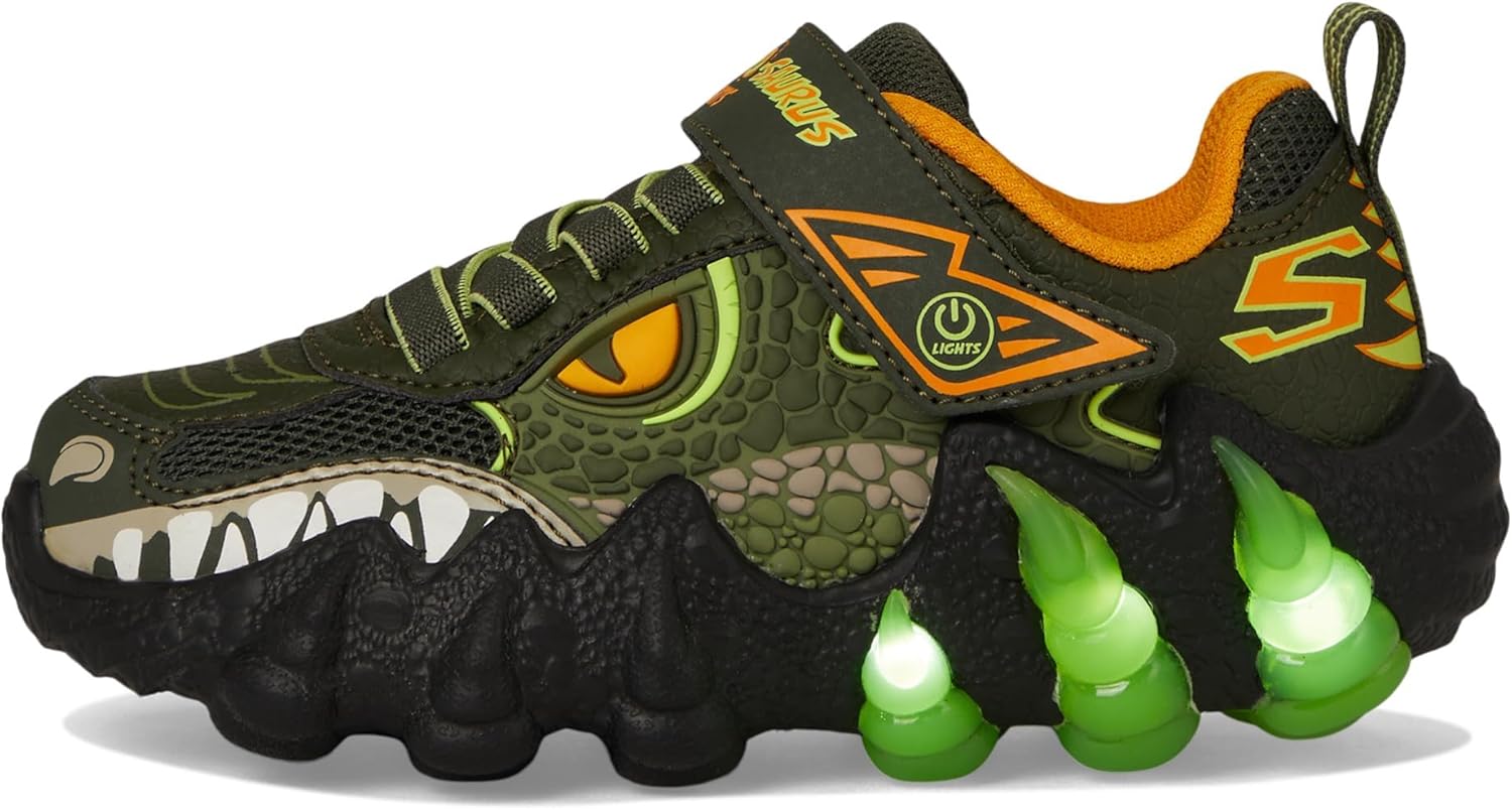 Кроссовки для мальчиков Skechers Skech-o-Saurus Lights 2.0, Olive — фото 4