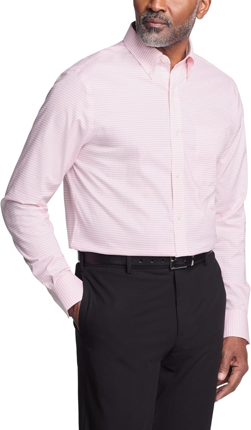 

Мужская классическая рубашка Tommy Hilfiger, стандартный крой, базовые вещи, Pink Check