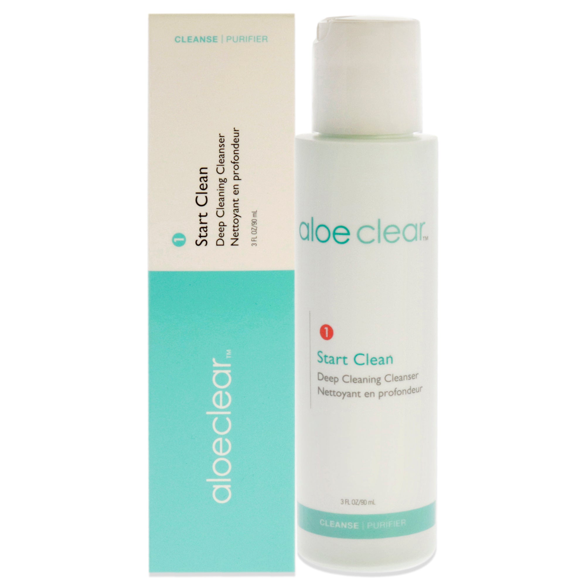 

Очищающее средство для глубокого очищения Aloeclear Start Clean от Aloette, подходит для мужчин и женщин - 85 мл (3 унции), прозрачный